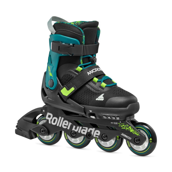 Rollerblade - Microblade XT Kids Skates - black-petrol green 